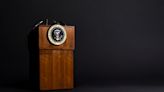 Not a fake, JFK 'choose the moon' lectern restored to public display