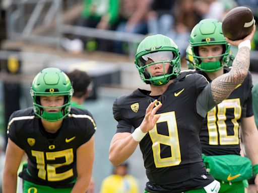 Oregon Quarterback Dillon Gabriel Uses NIL To Donate Jerseys To High School Alma Mater