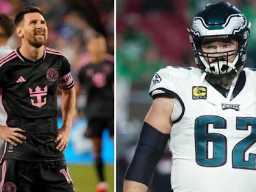 Compara Jason Kelce a Messi en MLS con Jordan jugando golf