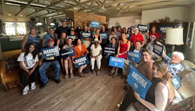 Locals attend Harris-Walz campaign event - KYMA