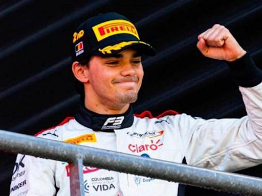 Hijo de Juan Pablo Montoya logró su primer podio de la temporada en la Fórmula 3