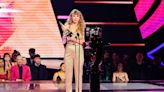 Taylor Swift Makes Surprise AMAs Appearance in Golden Jumpsuit — and Shouts Out Blake Lively!