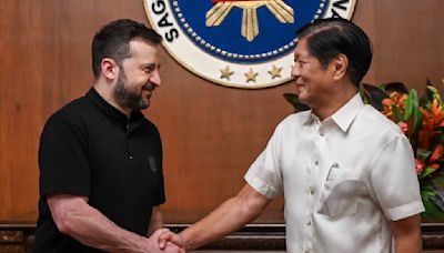 Zelenskyy in Manila to promote peace summit, which he says China and Russia are trying to undermine