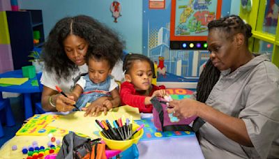 NYC's Rikers Island jail gets a kid-friendly visitation room ahead of Mother's Day