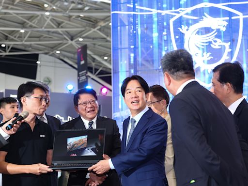 賴總統參觀台北國際電腦展（1） (圖)