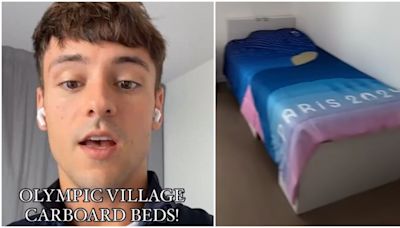 Tom Daley goes viral for showing fans the state of the beds athletes will sleep on at Olympics