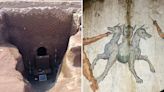 Descubierta en Italia una "tumba de Cerbero" de 2000 años de antigüedad con impresionantes frescos