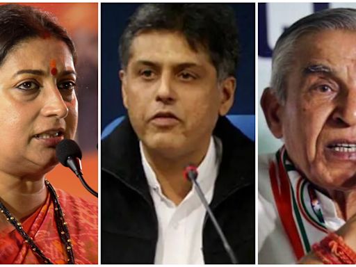 ‘Saw how 2 Congress leaders were fighting on stage’: Smriti Irani’s dig at Manish Tewari and Pawan Bansal