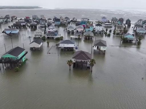 Drone video: Tropical Storm Alberto leaves Texas beach towns underwater