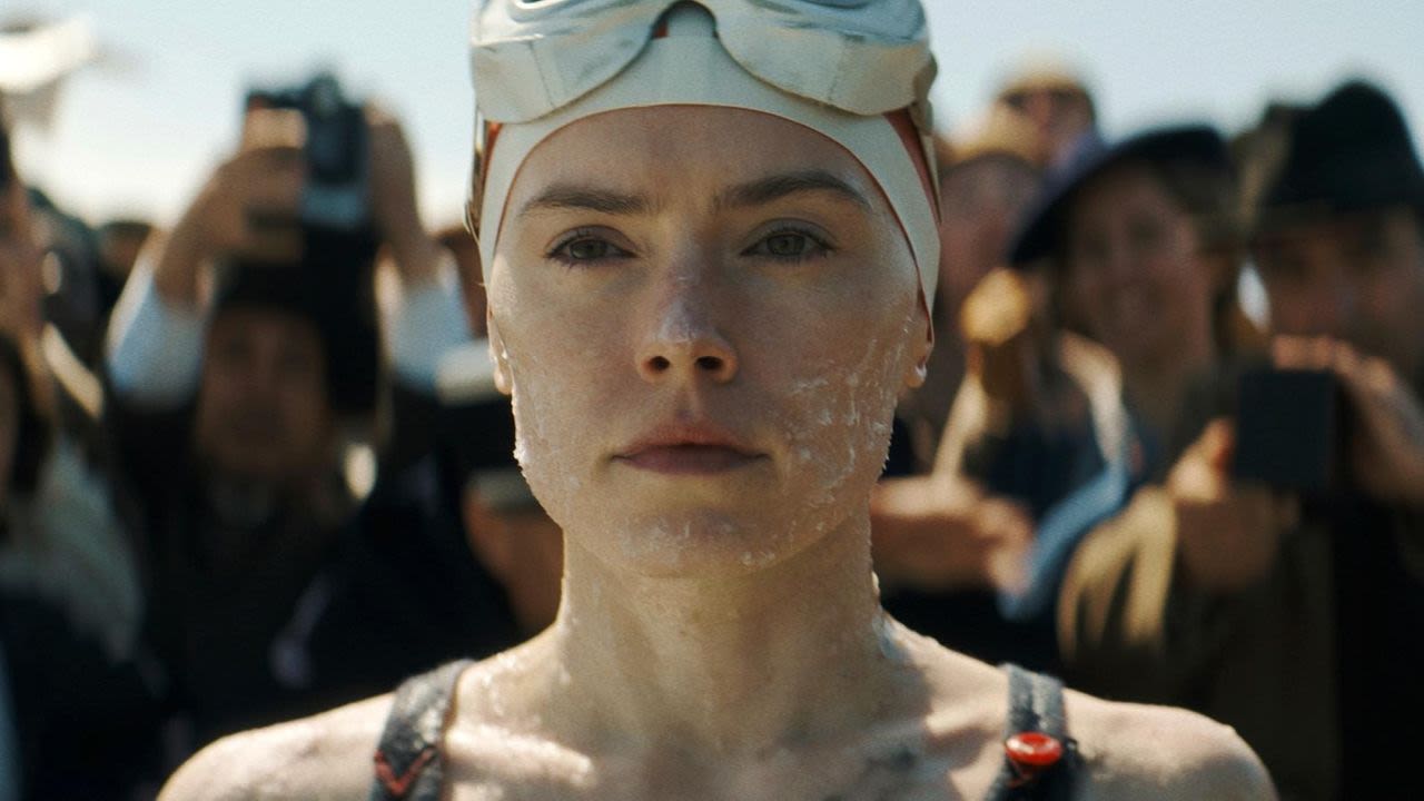 Movie Review: Daisy Ridley shines in inspirational swimming pic 'Young Woman and the Sea'