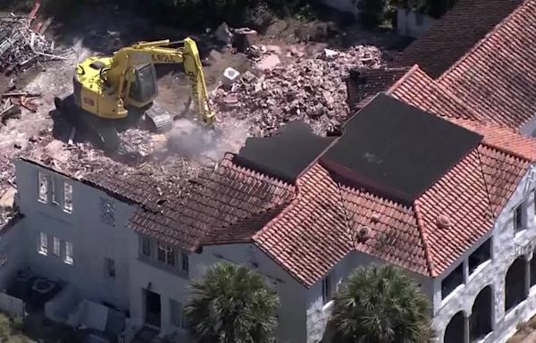 Florida mansion with ties to Osama Bin Laden gets demolished