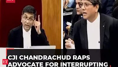 CJI Chandrachud raps advocate Matthews for interrupting; lawyer later 'forgives' lordships