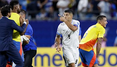 Intento de mordisco de Luis Suárez a Miguel Ángel Borja originó la trifulca en el duelo entre Uruguay y Colombia por Copa América