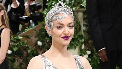 Amanda Seyfried Matches Her Silver Hair to Her Diamond Crown at the Met Gala