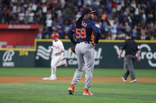 Framber Valdez loses no-hitter with two outs in ninth on homer, Astros still beat rival Rangers - The Boston Globe