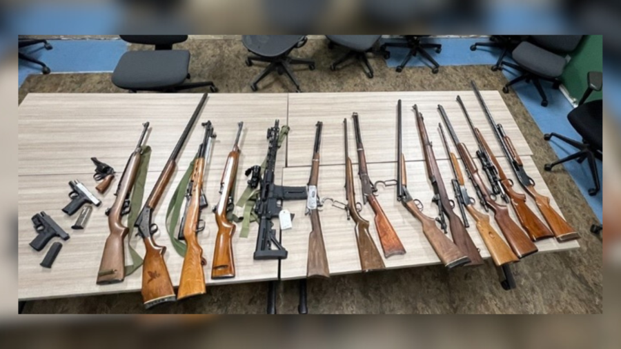 Man arrested for having 17 guns after pistol-whipping neighbor