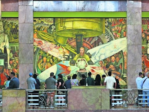 Indagan la historia que hay detrás del mural de Rivera en Bellas Artes