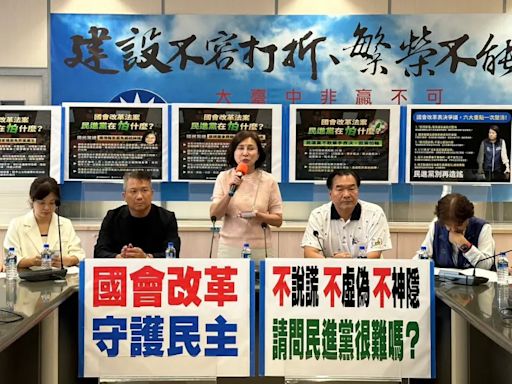 中市藍議員挺國會改革 質問民進黨在怕什麼