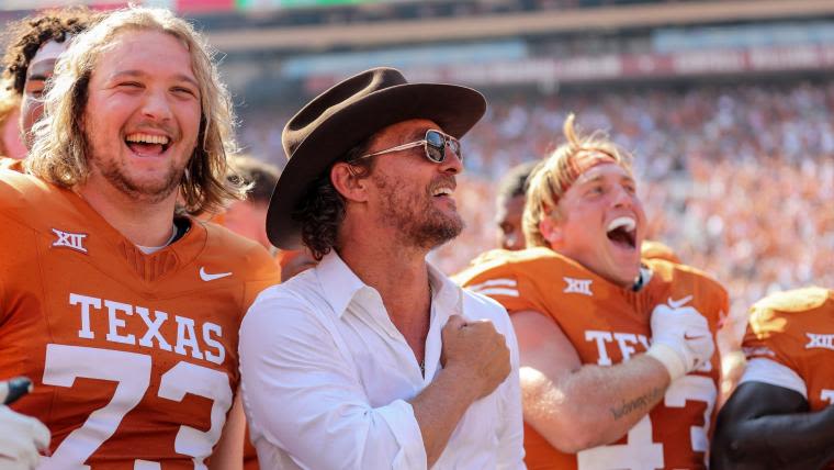 Why is Matthew McConaughey a Texas fan? Hometown, college and more to know about Longhorns superfan | Sporting News Canada