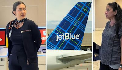 'Ok but what happened before this?': Passenger films JetBlue agent screaming at her after her flight got canceled. It backfires