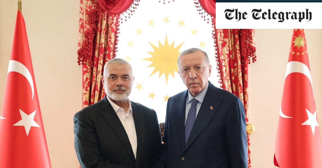 Erdogan meets Hamas leader amid reports terror group wants to relocate