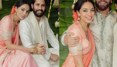 All about Sobhita Dhulipala's engagement with Naga in a Manish Malhotra saree