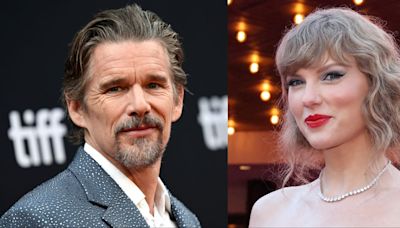 Ethan Hawke says he had to keep his cameo in Taylor Swift's 'Fortnight' music video a secret from his teen daughters