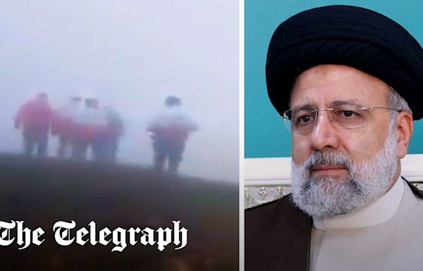 Iran helicopter crash: Rescue teams search new area after drone detects 'heat source'
