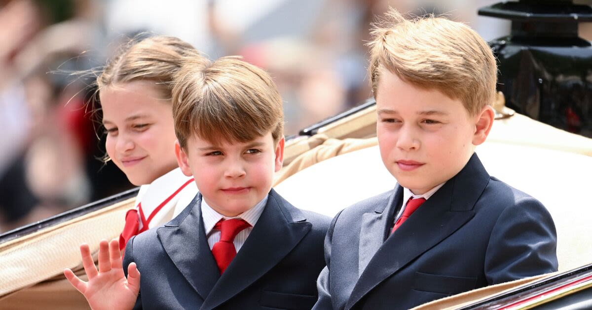 Louis, Charlotte and George tipped to make appearance during Trooping the Colour