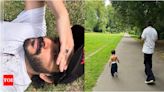 Harsh Varrdhan Kapoor takes nephew Vayu for walk in London park | Hindi Movie News - Times of India