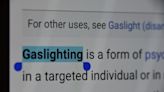 Merriam-Webster picks 'gaslighting' as the 2022 word of the year