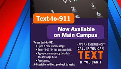 Clemson University announces new option to text 9-1-1 on campus