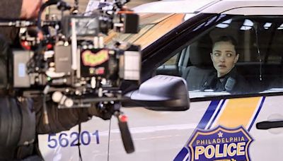 Amanda Seyfried looks ready for duty as a police officer fighting the opioid crisis on the New York set of the thriller Long Bright River