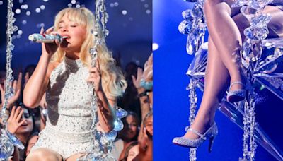 Sabrina Carpenter Wears Shimmery Pumps for MTV VMAs 2024 Performance