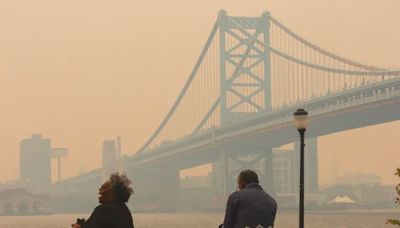 Wildfire smoke is brewing in Canada, and some of that may make a return visit to Philly this summer