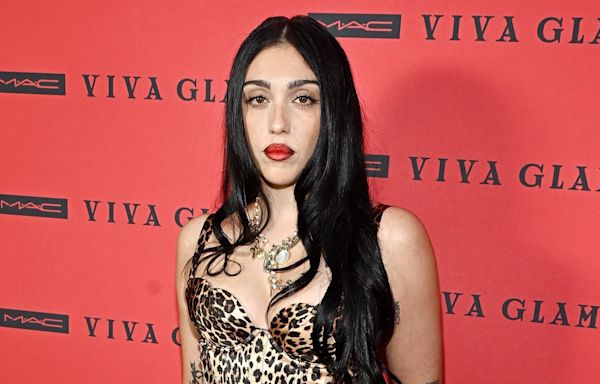 Madonna's Daughter Lourdes Leon Stuns in Red Mini Dress During Rare Outing With Dad