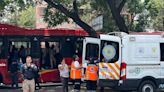 VIDEO: Captan momento en que unidad de Metrobús frena de emergencia para no arrollar a motociclista en Insurgentes Norte | El Universal