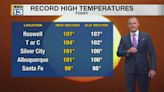 Record high temperatures set across New Mexico Thursday