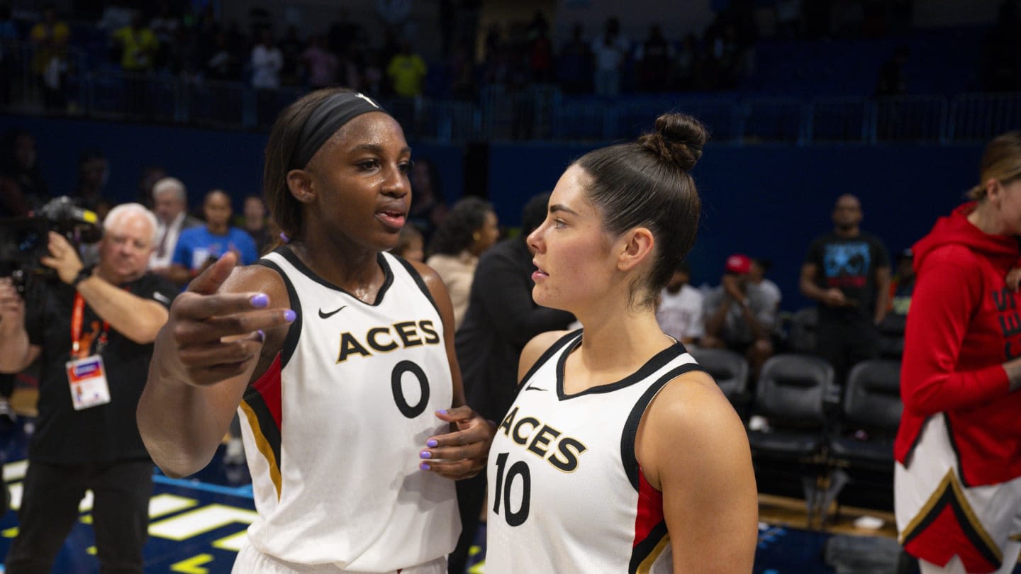 Aces' Kelsey Plum and Jackie Young Show Caitlin Clark Love