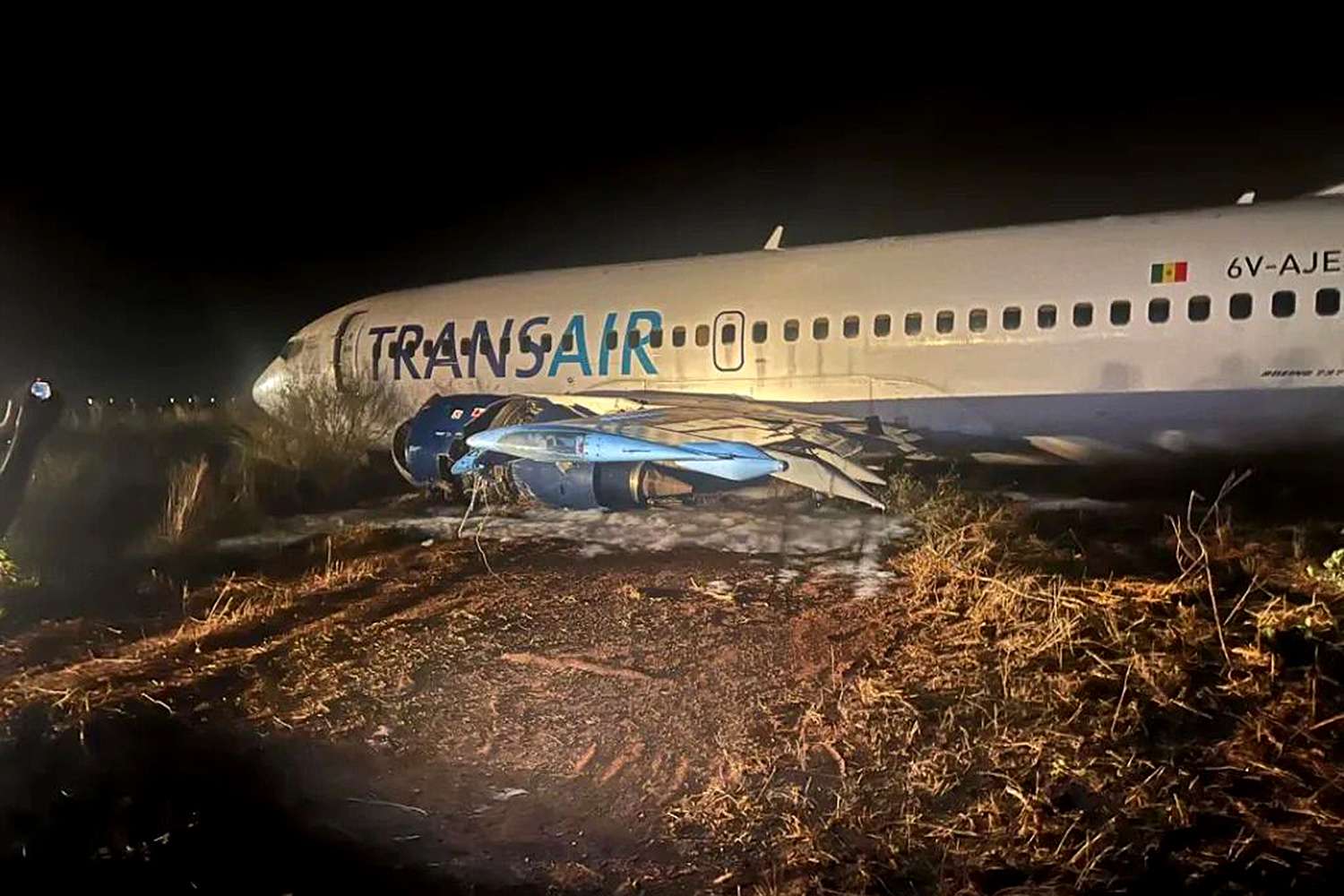 Passengers Scream as Boeing 737 Skids Off Runway and Catches Fire in Senegal: WATCH