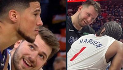 WATCH: Luka Doncic's Stare at James Harden Goes Viral; Mavs Eliminate Clippers