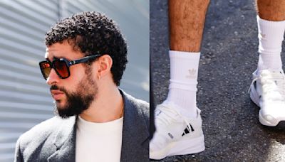 Bad Bunny Wore Short Suit and $160 White Adidas Sneakers to 2024 US Open