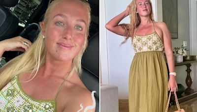 Shop Paris Fury's £35 green crochet dress that she's wearing on repeat in summer