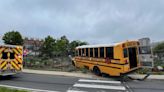 School Bus Lands In Community Garden After Crash With SUV In Silver Spring