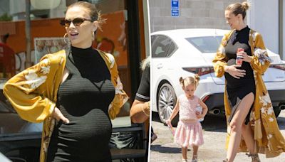 Lala Kent flaunts her baby bump in black dress during lunch date with daughter Ocean