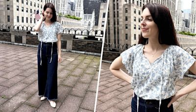 I found the perfect spring top that’s flowy and flattering