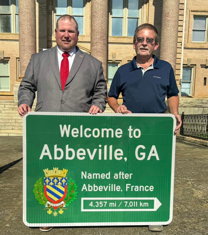 Wilcox County recognizes French heritage through new city road signs. - Cordele Dispatch