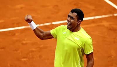 Inspired by Mannarino and Struff, Thiago Monteiro upsets Stefanos Tsitsipas in Madrid | Tennis.com