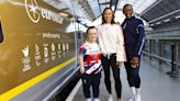 Olympic and Paralympic royalty launch golden Eurostar train for Paris 2024