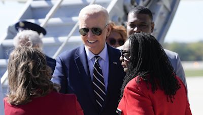 Biden makes rare dip into battleground state fray with a visit to Pennsylvania and Wisconsin